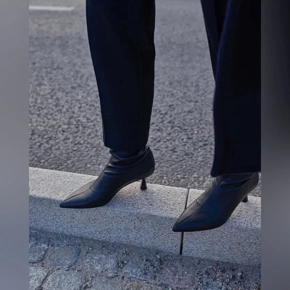 ATP Atelier Cerone Black Napa Stretch Boots - Picture 5 of 13